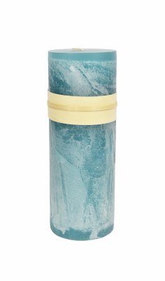 3" x 9" Seaglass Pillar Candle
