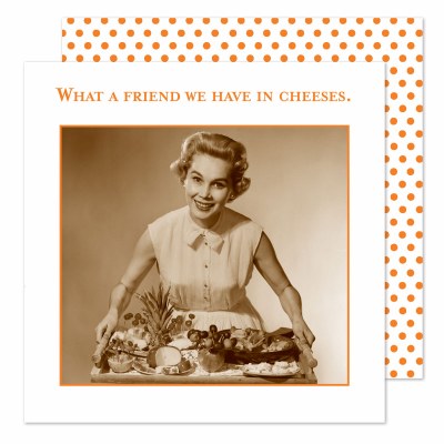 5" Square What a Friend in Cheeses Beverage Napkins