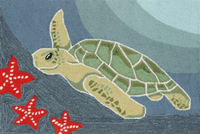 2 ft. x 3 ft. Sea Turtle Rug
