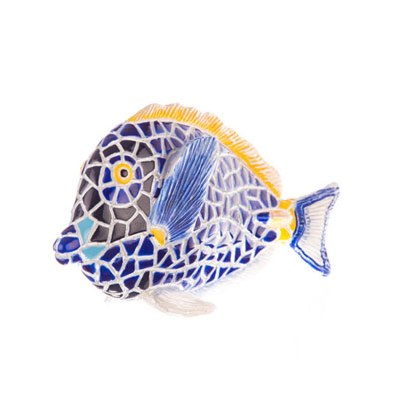 5" Blue and Yellow Mosaic Tang Fish