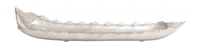 36" Silver Slim Jagged Edge Tray
