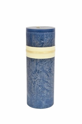 3" x 9" English Blue Pillar Candle
