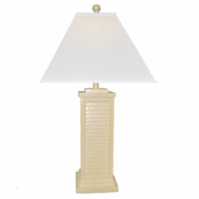 31" Sand Yellow Shutter Lamp