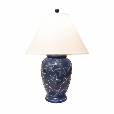 28" Navy Blue Starfish Lamp