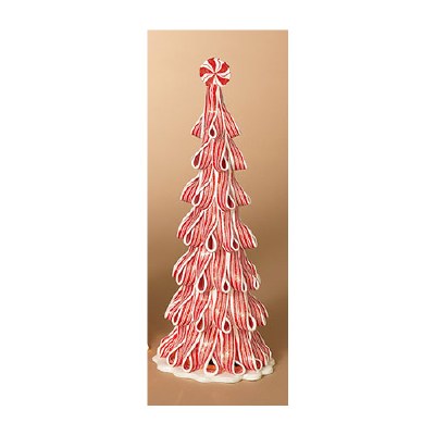 14" Light Peppermint Candy Christmas Tree