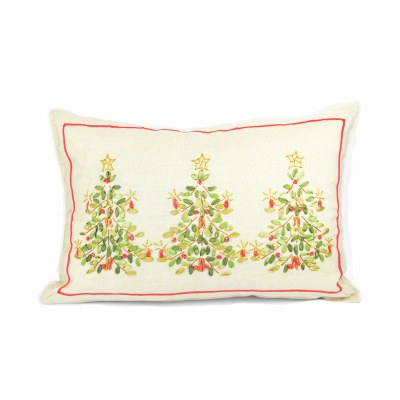 12 x 18" Christmas Tree Ribbon Pillow