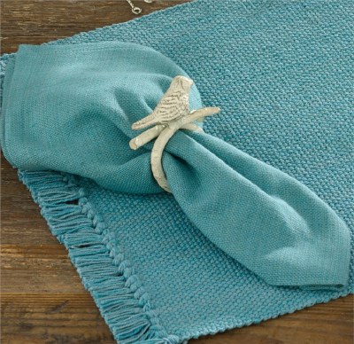 20" Square Turquoise Casual Cloth Napkin