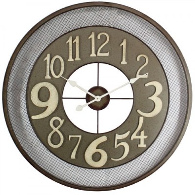 32" Metal Varied Numbers Clock