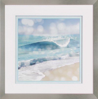 31" Square Ocean Reflections 1 Framed Print Under Glass