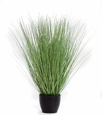30" Faux Green Artificial River Grass in Pot