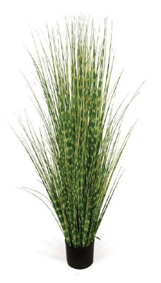 48" Faux Green Artificial Zebra Grass in Pot