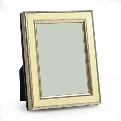2" x 3" Cream and Silver Galassi Photo Frame