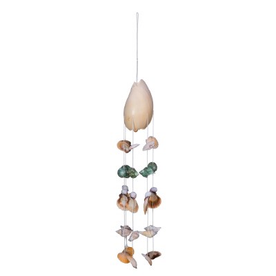 20" Green and White Multi-shell Wind Chime