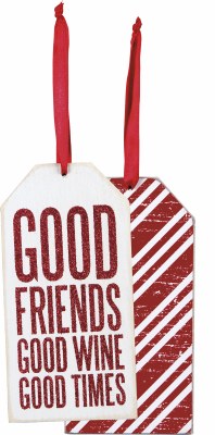 6" Good Friends Bottle Tag