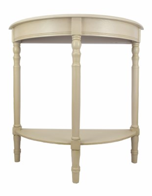 32" Taupe Semi-Round Console Table