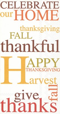 8" x 4" Celebrate Home Guest Towels Fall and Thanksgiving