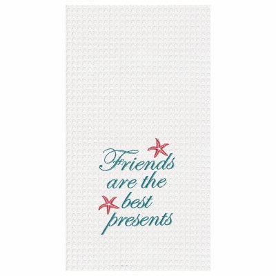 27" x 18" Friends Are The Best Presents Kitchen Towel