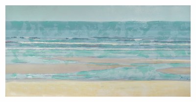 29" x 59" Low Tide Beach Canvas