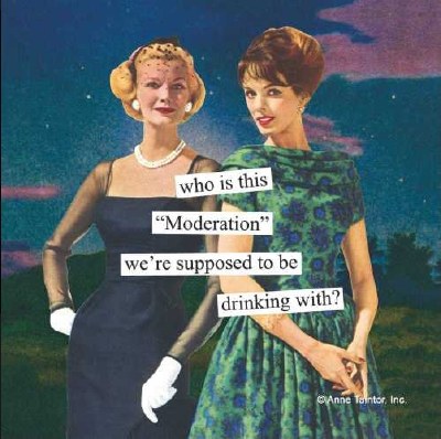 5" Square Who is This Moderation We're Drinking With Beverage Napkins