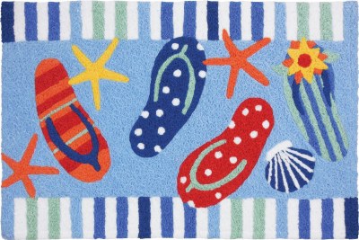 20" x 30" Multicolor Starfish and Sandals Rug