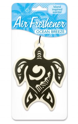 6" Ocean Breeze Sea Turtle Car Air Freshener