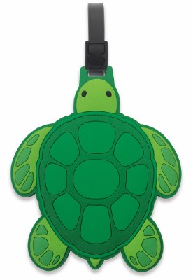7" Green Sea Turtle Luggage Tag