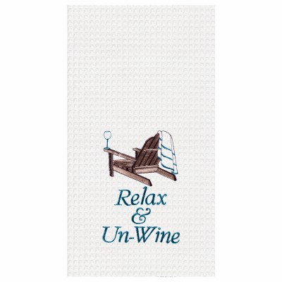 27" x 18" Relax & Un-Wine Kitchen Towel