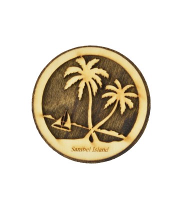 Sanibel Sailboat Palms Magnet