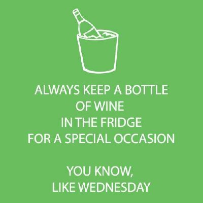 5" Square Green and White Always Keep a Bottle in The Fridge Beverage Napkins