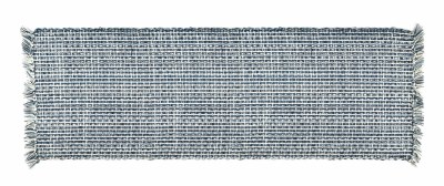 54" Blue Denim Knitted Tweed Table Runner