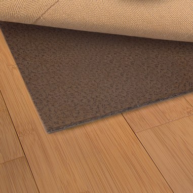 1' 10" x 3' 8" Brown Luxehold Non-Slip Rug Pad