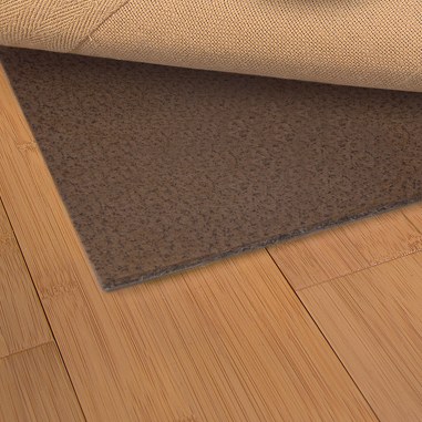 4' 10" x 7' 8" Brown Luxehold Non-Slip Rug Pad