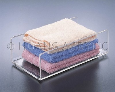 9" Clear Acrylic Guest Towel Holder