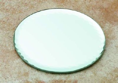 4" Glass Round Bevelled Mirror