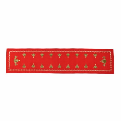 16" x 67" Red and Green Christmas Tree Runner