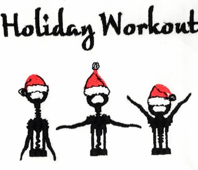 "Holiday Workout" Kitchen Towel