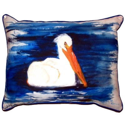 16" x 20" Blue Spring Creek Pelican Indoor and Outdoor Pillow