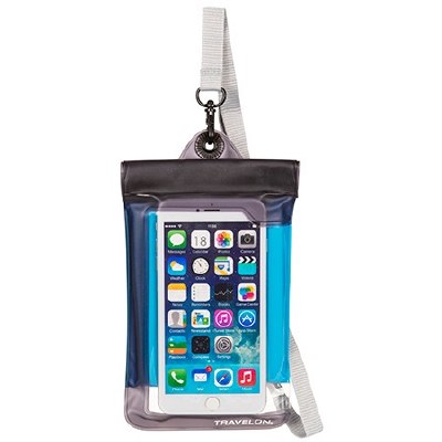 6" Blue Waterproof Phone Pouch