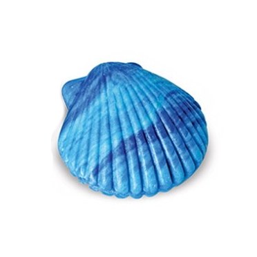 2" Blue and Turquoise Scallop Shell Soap