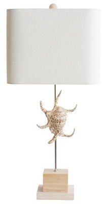 32" Natural Spider Conch Table Lamp