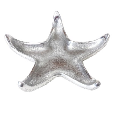 8" Aluminum Metal Starfish Dish