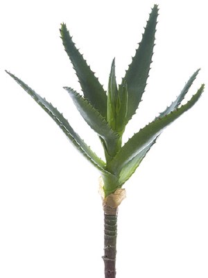 9" Faux Gray Green Artificial Agave Succulent Spray
