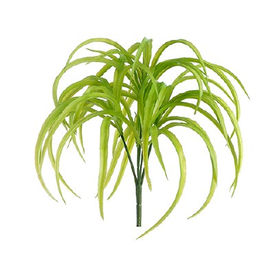 10" Green Soft Artificial Raintree Grass Bush