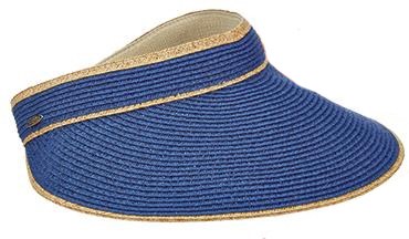 10" Blue Woven Velcro Visor