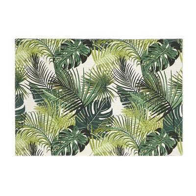 14" x 17" Green Tropical Palm Leaf Placemat