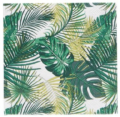 5" Square Palm Leaf Paper Beverage Napkins