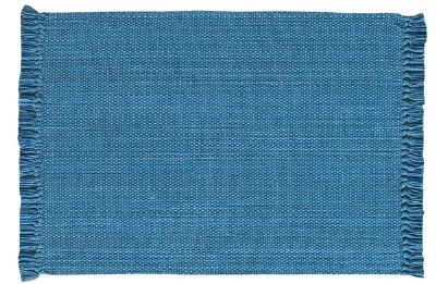 13" x 19" Newport Blue Casual Flatwoven Placemat