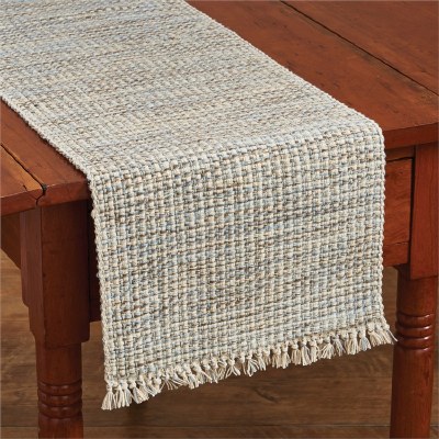 13" x 54" Gray Multicolor Sandy Shores Woven Runner