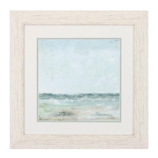 20" Square Cape Cod Shore 2 Framed Print Under Glass