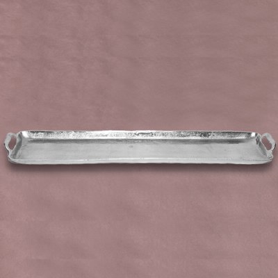 36" Aluminum Narrow Handled Metal Aluminum Tray